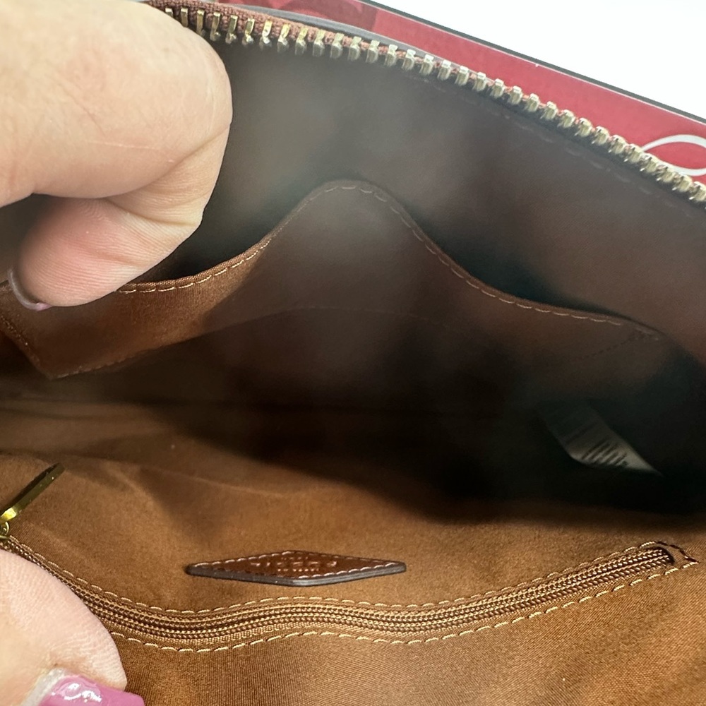 Fossil Kiera Printed Crossbody Bag Brown and Tan - Picture 11 of 12